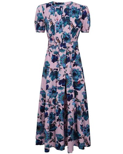 Diane von Furstenberg Frankie Floral-print Midi Dress - Blue
