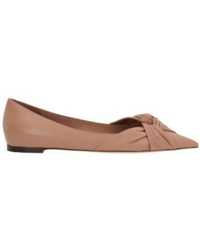 Jimmy Choo Hedera Pointed-toe Ballet Flats - Brown