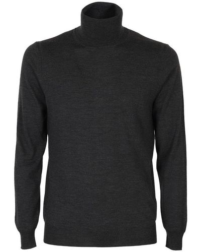 Paolo Pecora High-neck Knitted Jumper - Black