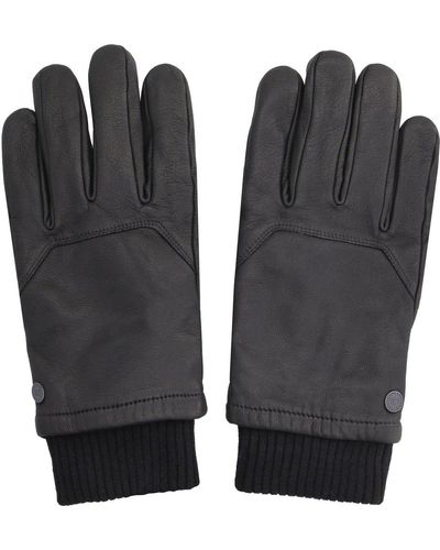 Canada Goose Logo-patch Detailed Gloves - Black