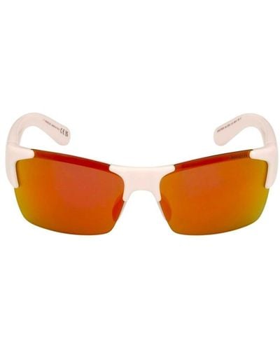 Moncler Spectron Rectangular Sunglasses - White