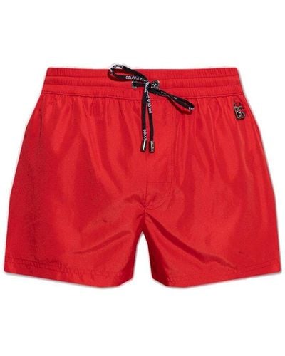 Dolce & Gabbana Swimming Shorts - Red
