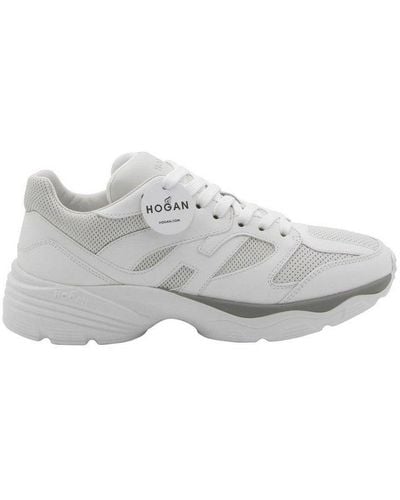 Hogan H665 Mesh Panelled Sneakers - White
