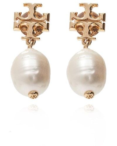 Tory Burch 'kira Pearl' Earrings - White