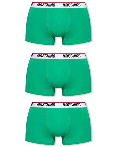 Green Boxers with logo Moschino - GenesinlifeShops Germany