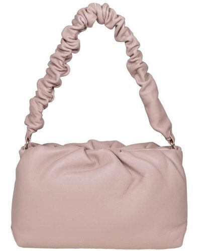 Zanellato Ruched-handle Zipped Shoulder Bag - Pink