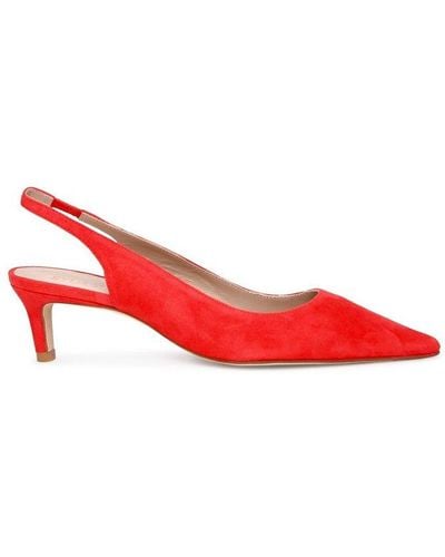 Stuart Weitzman Stuart Slingback Court Shoes - Red
