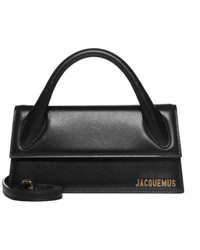 Jacquemus Le Chiquito Long Leather Tote Bag in Black | Lyst