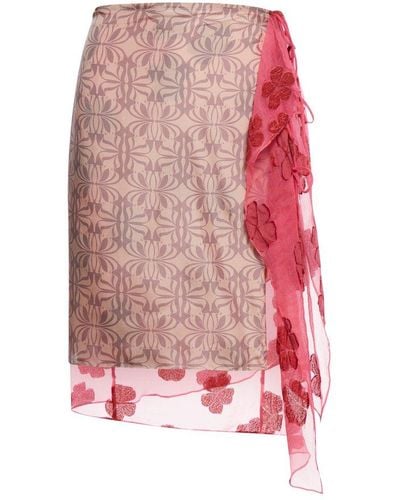 Dries Van Noten Wrap Skirt - Pink