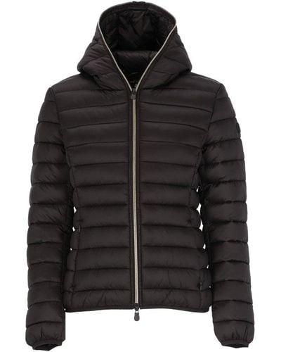 Save The Duck Hooded Puffer Jacket - Black