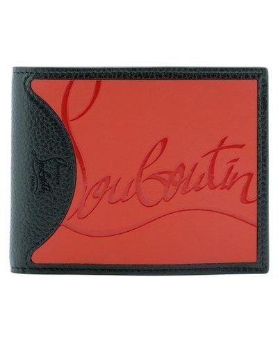 Christian Louboutin Coolcard Logo Embossed Wallet - Red