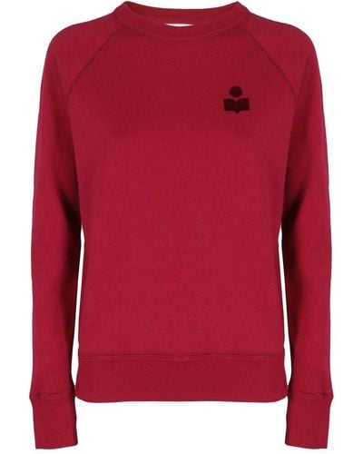 Isabel Marant Long-sleeved Crewneck Sweatshirt - Red