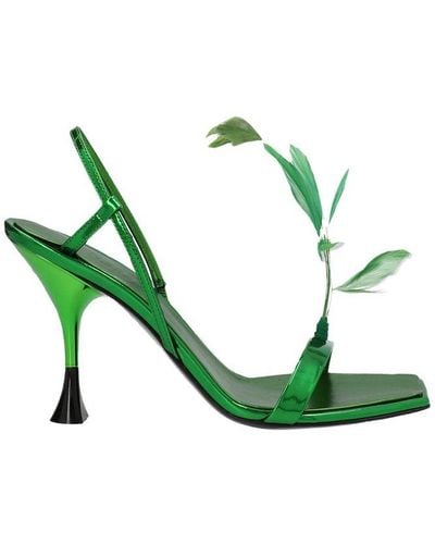 3Juin Kimi Vegas Embellished Sandals - Green