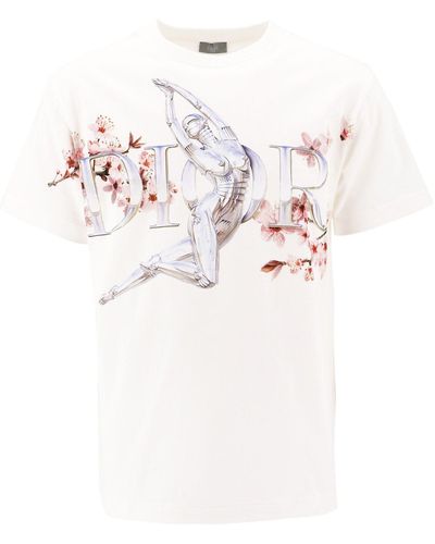 Dior Dior X Sorayama Robot Logo Printed T-shirt - White