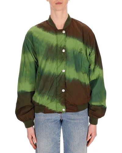 Philosophy Di Lorenzo Serafini Tie-dyed Bomber Jacket - Green
