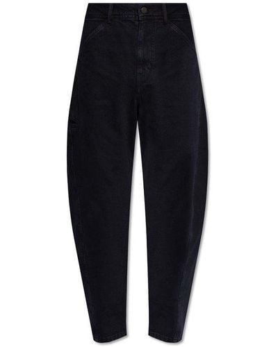 Lemaire Jeans With Dropped Crotch, - Blue