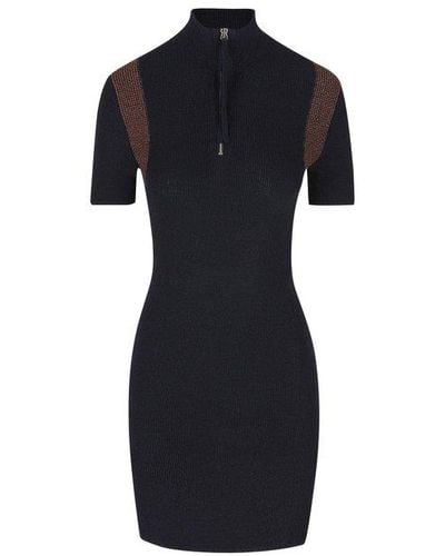 Fendi Fitted Jersey Dress - Black