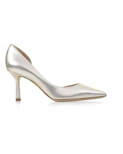 Ninalilou Pointed-top Pumps - White