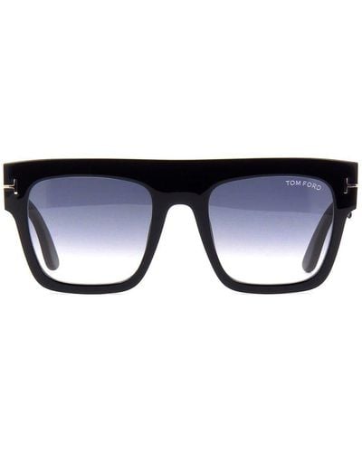 Tom Ford Renee Square Frame Sunglasses - Blue