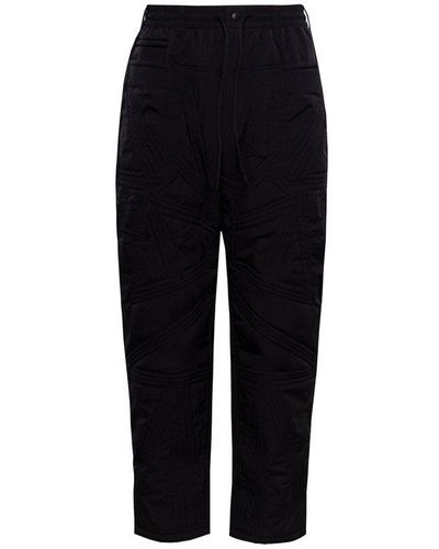 Y-3 Quilted Straight-leg Track Pants - Blue