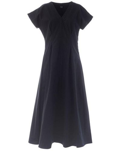 Aspesi Short-sleeved V-neck Dress - Blue