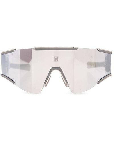BALMAIN EYEWEAR Oversized Frame Sunglasses - Metallic