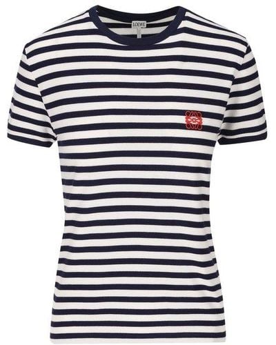 Loewe Striped Slim-fit T-shirt - Black