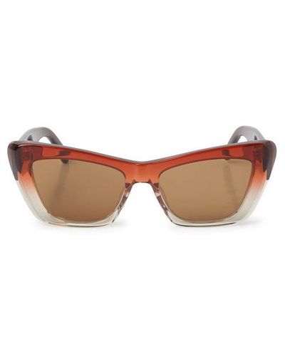 Palm Angels Hermosa - Red Sunglasses - White