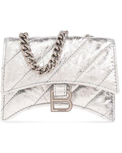 Balenciaga 'crush Mini' Shoulder Bag, - White