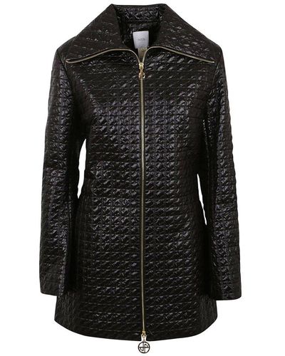 Patou Jp-quilted Zipped Long-sleeved Jacket - Black