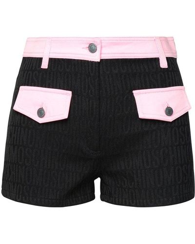 Moschino Cotton Blend Shorts - Black