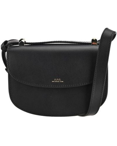 A.P.C. Genève Mini Crossbody Bag - Black