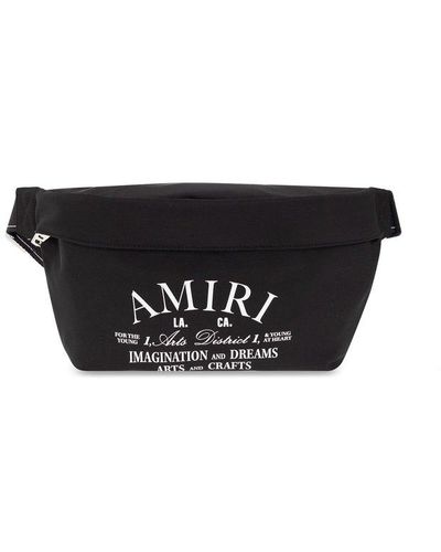 AMIRI - Black belt bag with textured logo AW23MHP002 - buy with