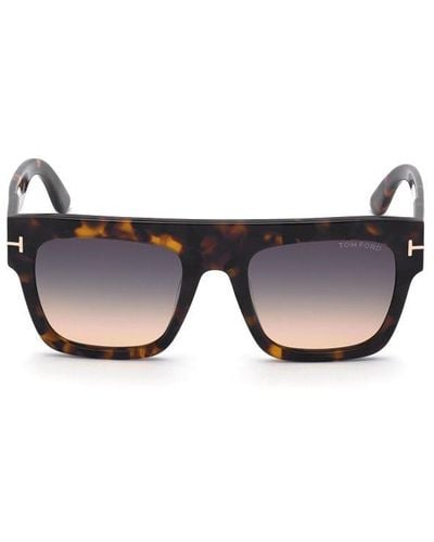 Tom Ford Renee Square Frame Sunglasses - Black