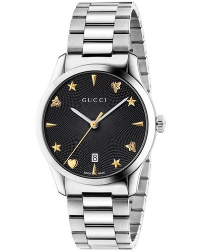Gucci 'g-timeless' Watch, - Black