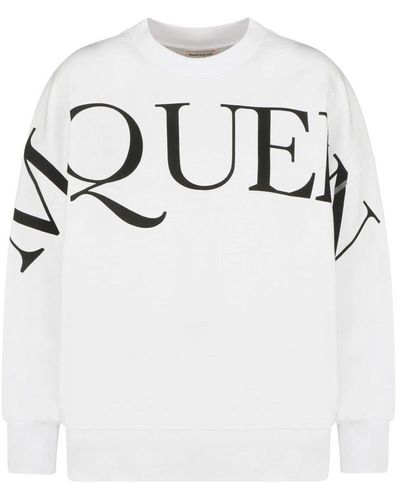 Alexander McQueen Logo-print Sweatshirt - White