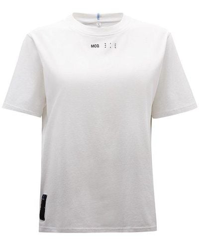 McQ Woman White T-shirt With Logo