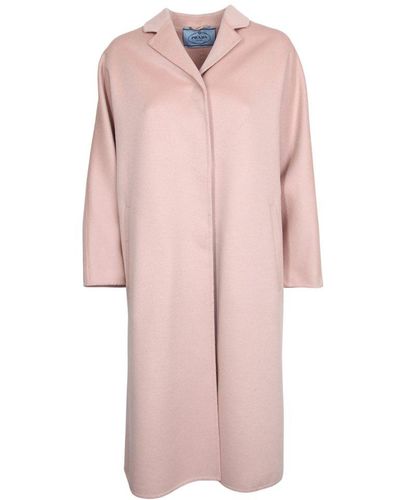 Prada Single-breasted Coat - Pink