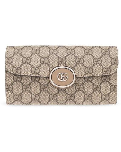 Gucci Petite GG Continental Wallet - Natural