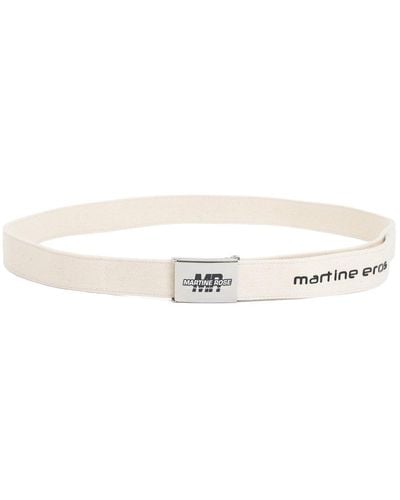 Martine Rose Martin Rose Canvas Belt - White