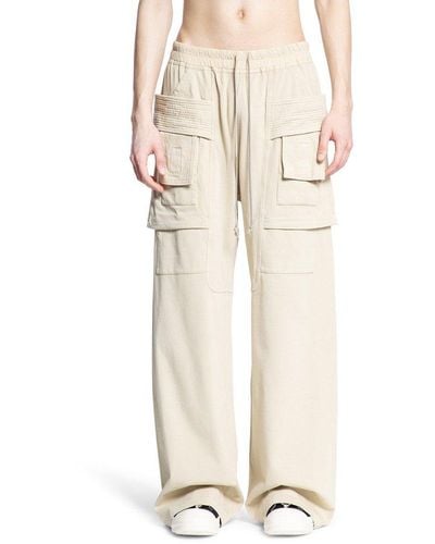 Rick Owens Drawstring Wide-leg Trousers - Natural