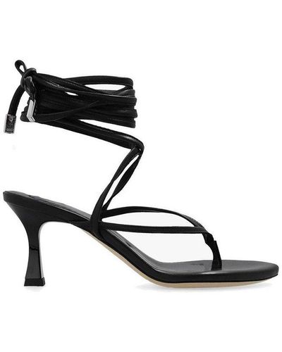 IRO T-bar Strap Heeled Sandals - Black