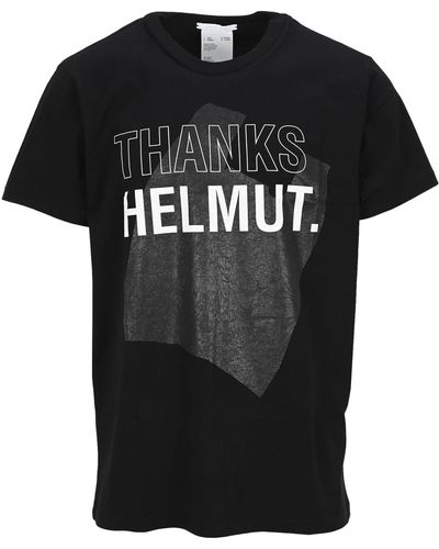 Helmut Lang Thanks Helmut Print T-shirt - Black