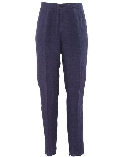Zegna Tapered Leg Trousers - Blue
