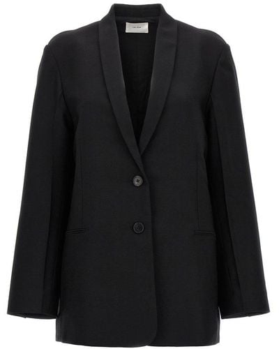 The Row Cowal Single-breasted Tailored Blazer - Black
