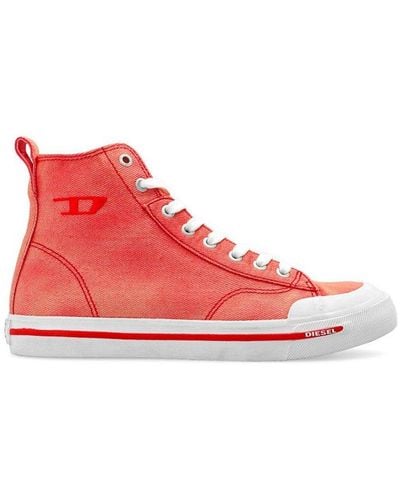 DIESEL S-athos High Top Sneakers - Red