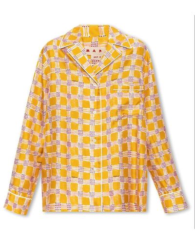 Marni Pyjama Style Shirt - Yellow