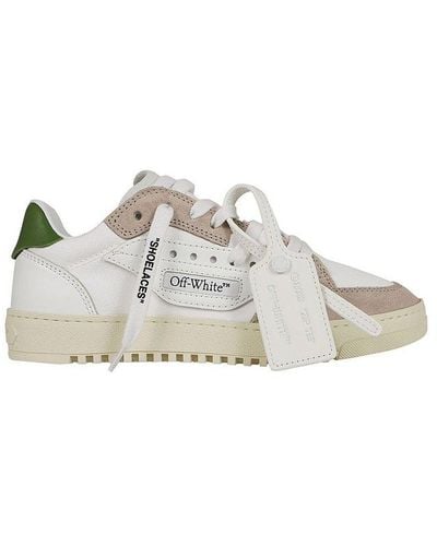 Off-White c/o Virgil Abloh 5.0 Round Toe Lace-up Sneakers - White