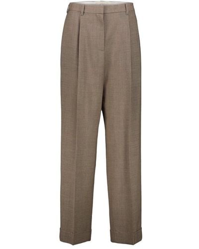 The Row Straight-leg Tailored Trousers - Natural