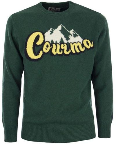 Mc2 Saint Barth Courma Wool And Cashmere Blend Sweater - Green